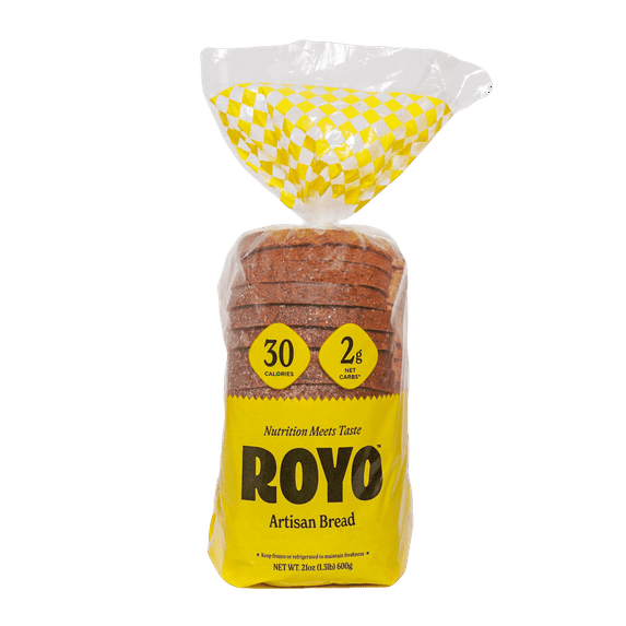Royo Bread Co Low Carb Artisan Bread 21oz loaf