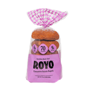 Royo Bread Co Low Carb New York Bagels (6 Bagels) Flavor: Cinnamon Raisin