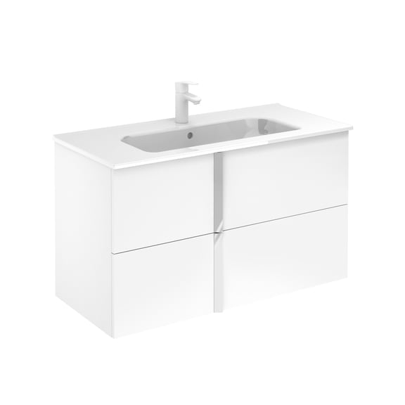 Royo Group USA 40" Onix 2 Drawer White with Ceramic Top