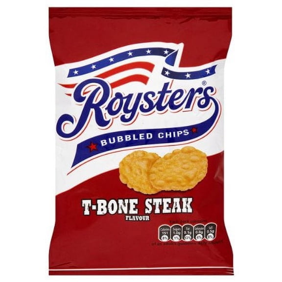 Roysters Bubbled Chips T-Bone Steak Flavour 28X28G