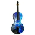 thumbnail image 1 of Rozanna's Electric Blue Lightning Violin w Mechanical pegs and Accessories, 1 of 1