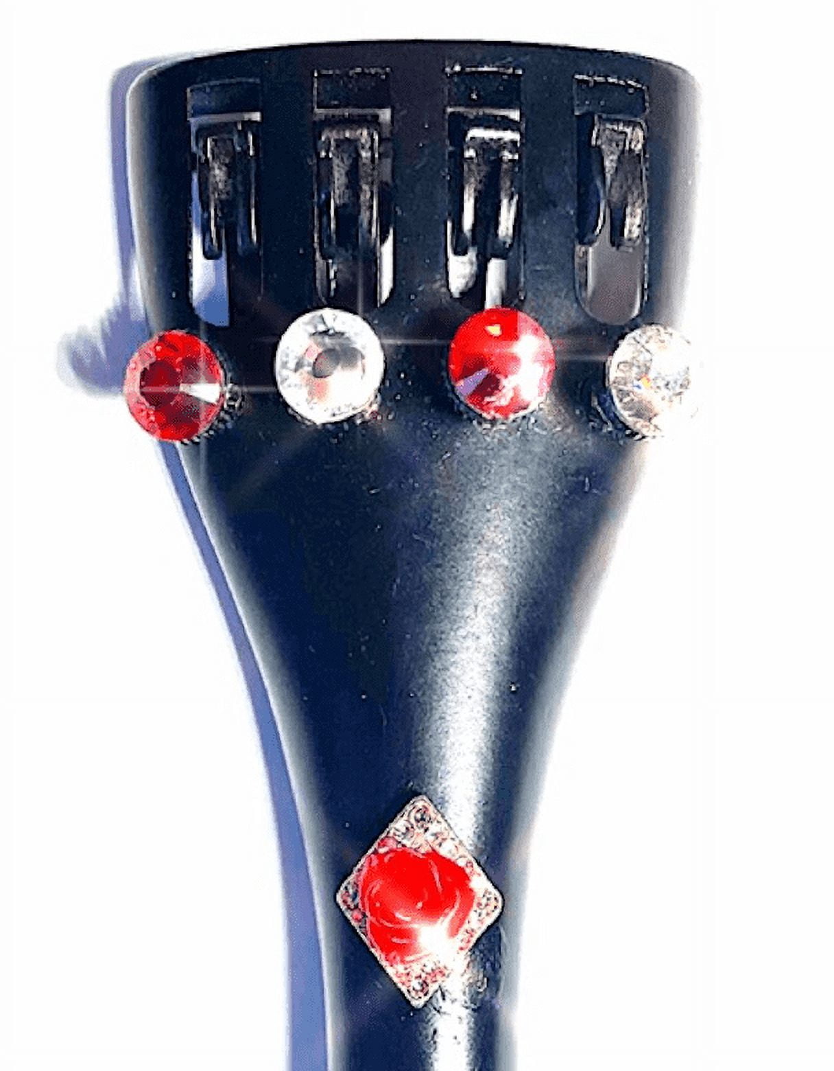 Rozanna's Red Rose Crystalline Violin Tailpiece