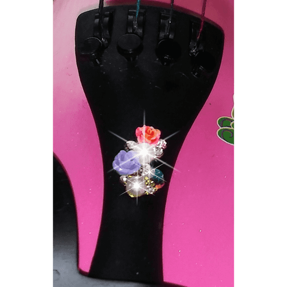 Rozanna's Rose Cluster Crystalline & Pearl Violin Tailpiece
