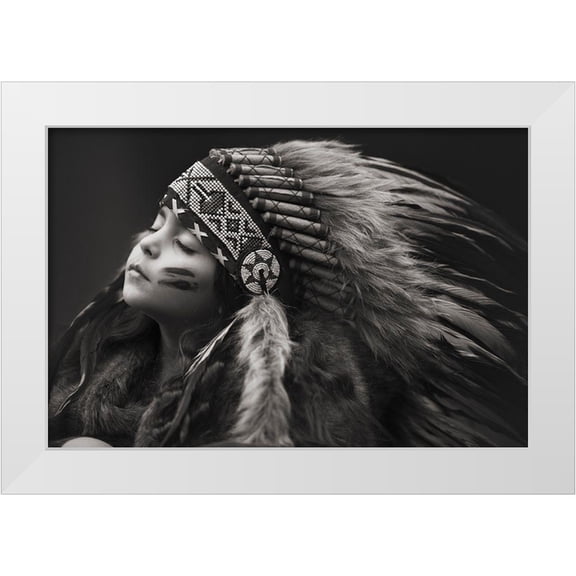 Rozenzvig, Carmit 14x11 White Modern Wood Framed Museum Art Print Titled - Chief Of Her Dreams