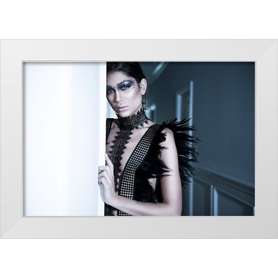 Rozenzvig, Carmit 18x13 White Modern Wood Framed Museum Art Print Titled - Dark Beauty