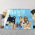 thumbnail image 1 of Rozeui Bluey for Flannel Blanket, Soft Fuzzy Plush King Blanket for Winter, Thick and Warm All-Season Bed Throw-40"x30", 1 of 6