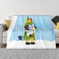 thumbnail image 1 of Rozeui Bluey for Flannel Blanket, Soft Fuzzy Plush King Blanket for Winter, Thick and Warm All-Season Bed Throw-40"x30", 1 of 6