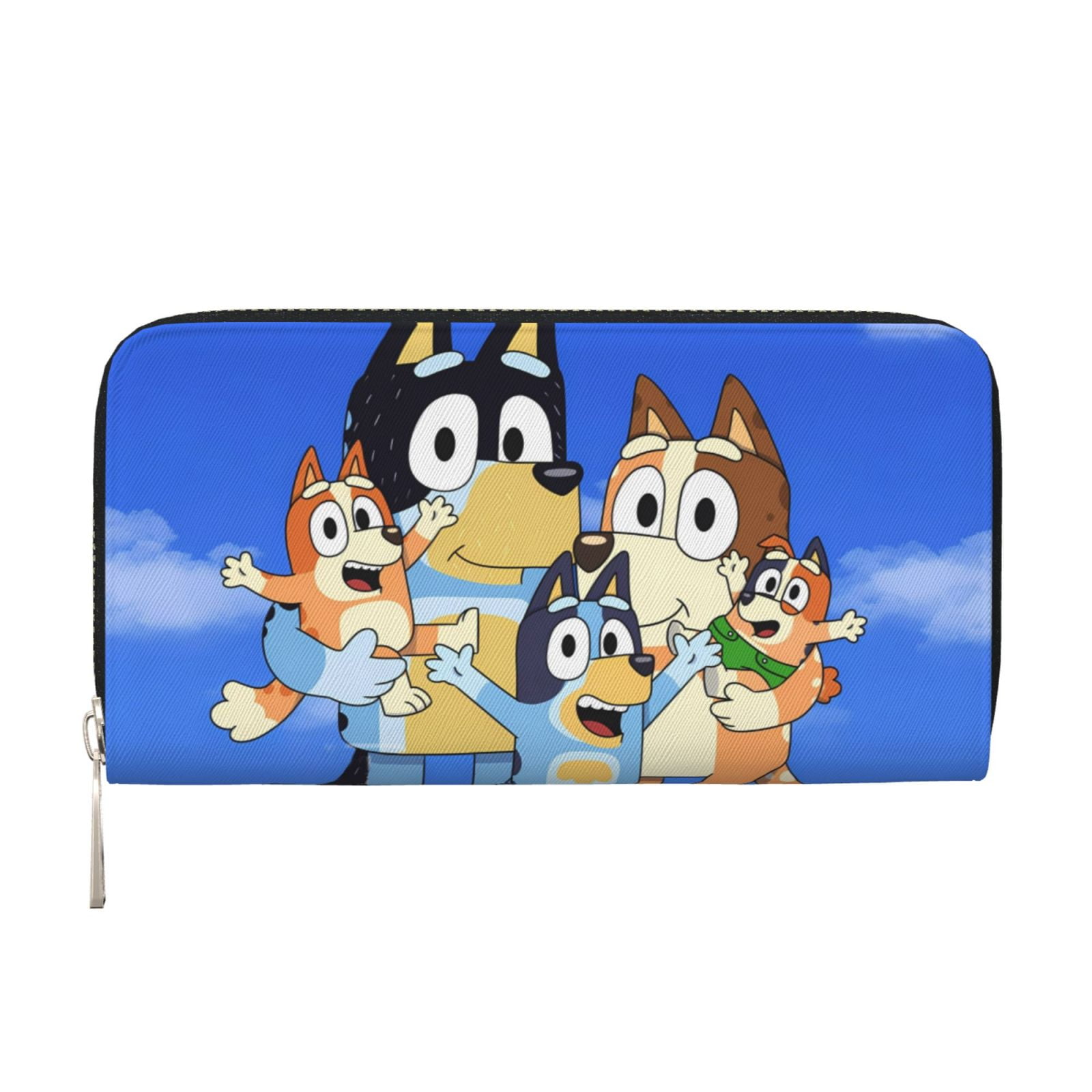 Rozeui Bluey for Leather Long Zipper Pouch Wallet for Men and Wome ...