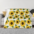 thumbnail image 1 of Rozeui Sunflowers for Flannel Blanket, Soft Fuzzy Plush King Blanket for Winter, Thick and Warm All-Season Bed Throw-40"x30", 1 of 6