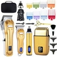 thumbnail image 1 of Cordless Hair Clippers And Shaver Set Rechargeable Hair Grooming Kit For Head, Nose, Beard, Body, 1 of 6