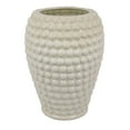 thumbnail image 1 of Rozie Round Vase with Bubble Texture Design, White Ceramic 15 Inch, 1 of 2