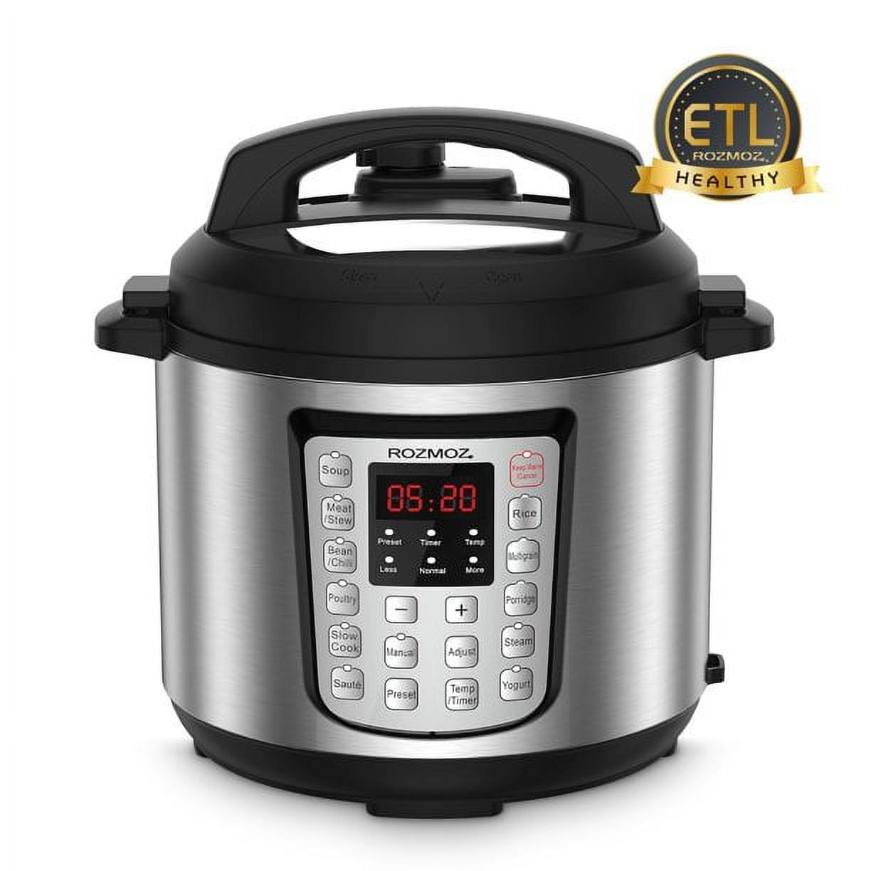 Rozmoz 12 In 1 Electric Pressure Cooker LCD Digital Pressure Pot 6 Qt Walmart