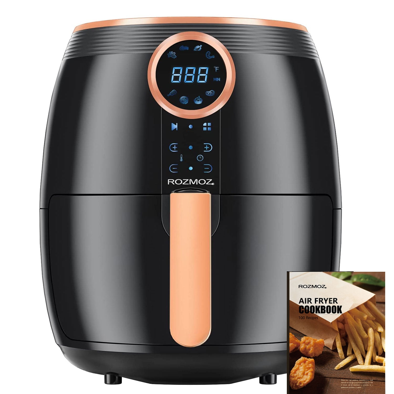 Rozmoz 5.2 Qt Air Fryer, with Touchscreen Control, OilLess Air Fryer