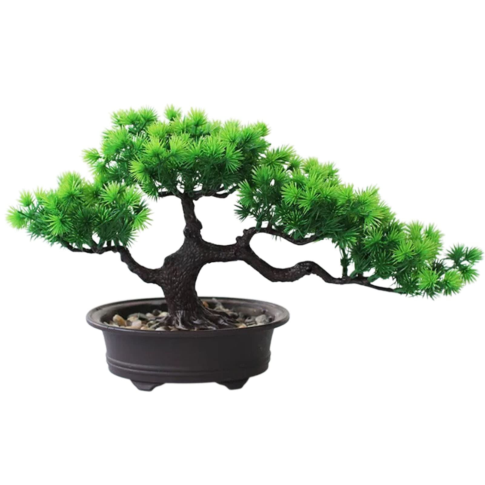 Rozwkeo Artificial Bonsai Tree Fake Plant Decoration Potted Tree Faux