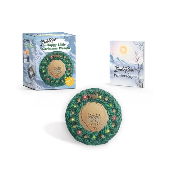 Rp Minis Bob Ross: Happy Little Christmas Wreath: Lights Up!, (Paperback)