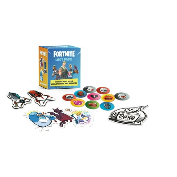 Rp Minis Fortnite (Official) Loot Pack: Includes Pins, Patch, Vinyl Stickers, and Magnets!, (Paperback)