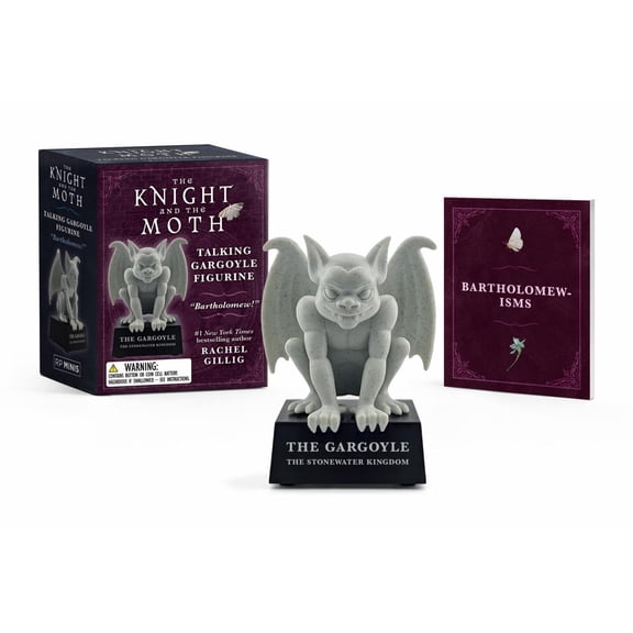 The Knight and the Moth Talking Gargoyle Figurine: Bartholomew! (from the Stonewater Kingdom Duology by Rachel Gillig) (Hardcover)