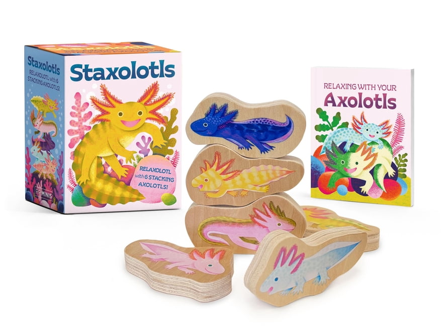 Rp Minis Staxolotls: Relaxolotl with 6 Stacking Axolotls!, (Paperback ...