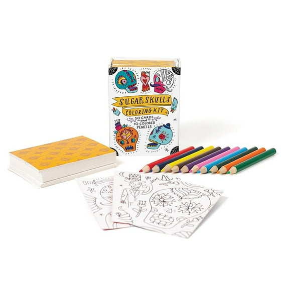 Rp Minis Sugar Skulls Coloring Kit, (Paperback)