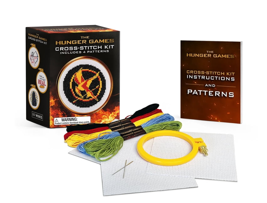 Rp Minis The Hunger Games Cross-Stitch Kit: Includes 4 Patterns, (Paperback)