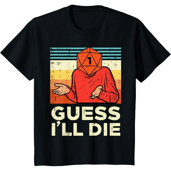 Rpg Gamer 1 Guess Ill Die Retro Boys Kids Youth T-Shirt