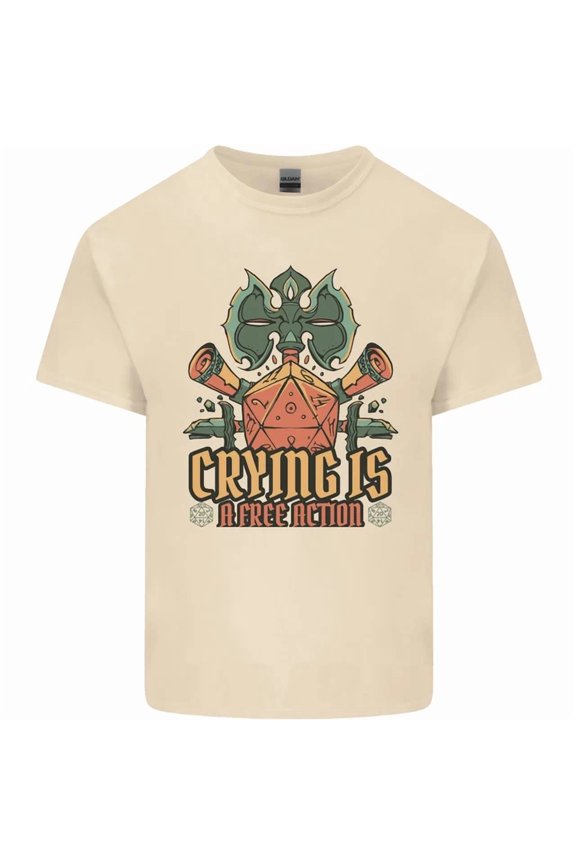 Rpg Role Playing Games Crying Free Action Mens Womens T-Shirt