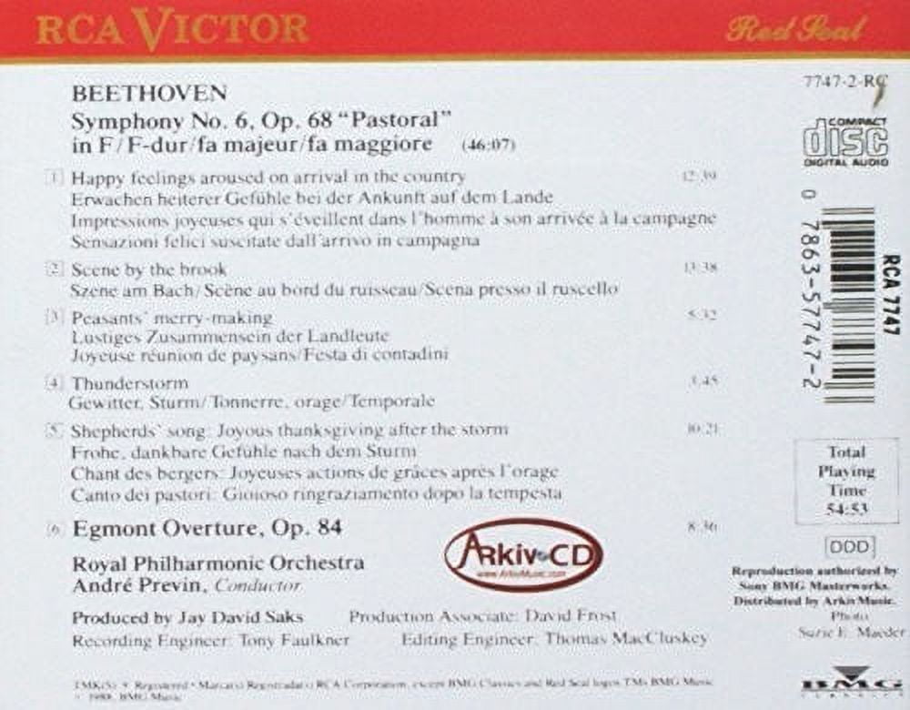 Rpo / Previn,Andre - Sym No 6 - Music & Performance - CD