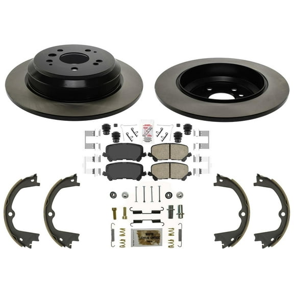 Rr Carbon Performance Disc Brake Rotors Brake Pads for Honda Passport 2019-2023