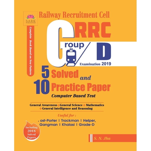 Rrc Group D 5 Solved and 10 Practice Papers 2019, (Paperback)