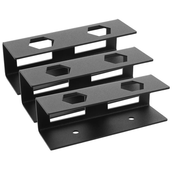 UEETEK 1Set Black Metal Under Desk Laptop Shelf Mount Tool Free Installation Laptop Bracket