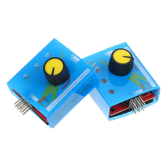 UEETEK Blue Digital Tester for Motor Measurement with Three Gear Indicator Lights for Rc Models