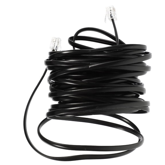 UEETEK Telephone Cable Phone Extension Cord Black for Home Use Landline Wire