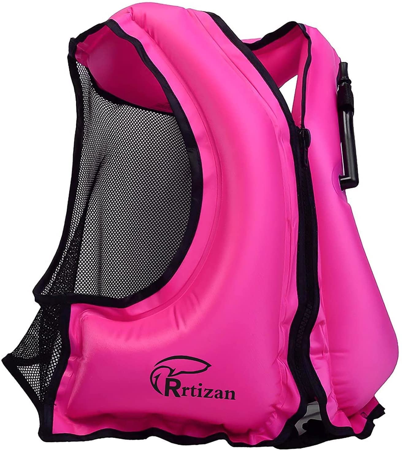 Adults Inflatable Swim Vest, Portable Snorkel Vest for Women, Buoyancy Aid Jackets, Pink, L/XL