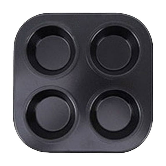 Rrunsv 4 Cup Cake Mould Non-Stick Bakeware Steel Muffin Pan Cupcake Pan Easy to Clean Clearance