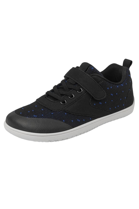 Boys Sneakers Children's Sneakers Walking Shoes Lace Up Soft Soles Boys Running Shoes Black,Size 2.5