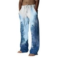 thumbnail image 1 of Rrunsv Cargo Pants Menâs Joggers Sweatpants - Fashion Cargo Pants Gym Track Pants Slim Comfortable Trousers Blue,XXL, 1 of 5