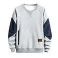 thumbnail image 1 of Rrunsv Crewneck Sweatshirts Fall Winter Casual Sweatshirts for Women Mens Fleece Crewneck Pullover Long Sleeve Shirts Tops Z2-Grey,3XL, 1 of 3