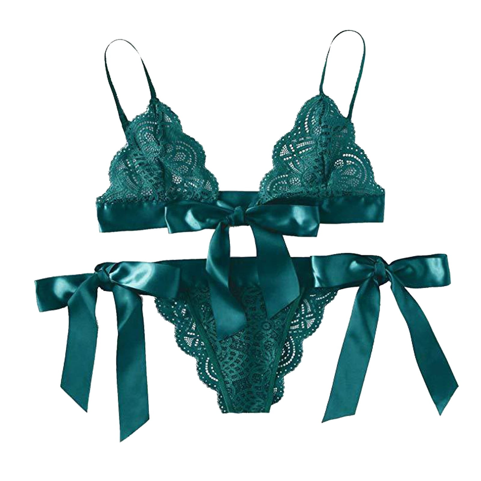 Rrunsv Cute Lingerie Set Women Lingerie Set with Garter Belts Bra and