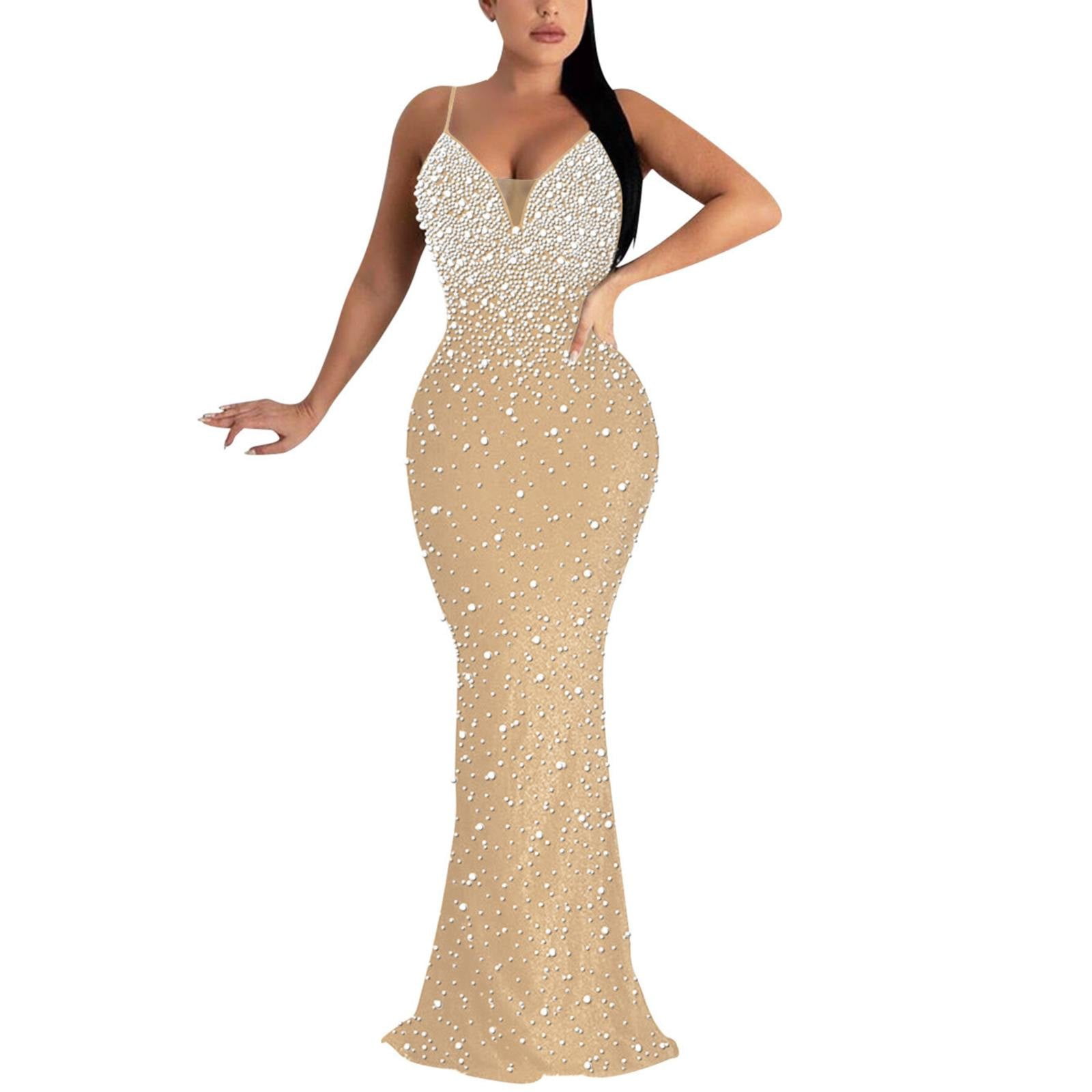 Rrunsv Dinner Dress for Women Women's A Line Ruched V Neck Short Sleeves  Knee Length Plus Size Wedding Guest Dress Beige,L - Walmart.com