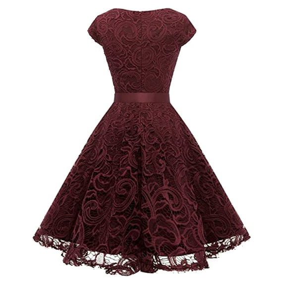 Rrunsv Dress for Women Elegant Women's One Shoulder High Split Cocktail Wedding Party Maxi Dress Red,L