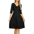 thumbnail image 1 of Rrunsv Formal Dresses for Women Women's 2024 Sleeveless V Neck Bodycon Dress Elegant Party Midi Dress Black,XXL, 1 of 5