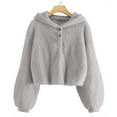 thumbnail image 1 of Rrunsv Girls Neck Pullover Sweaters Casual Long Sleeve Knit Jumper Tops(Grey,7-8 t), 1 of 5