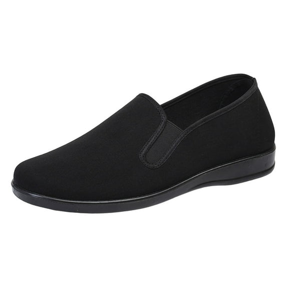 Rrunsv Men'S Shoes Men's Loafer Shoes Noble Slip-on Loafers Black,7.5