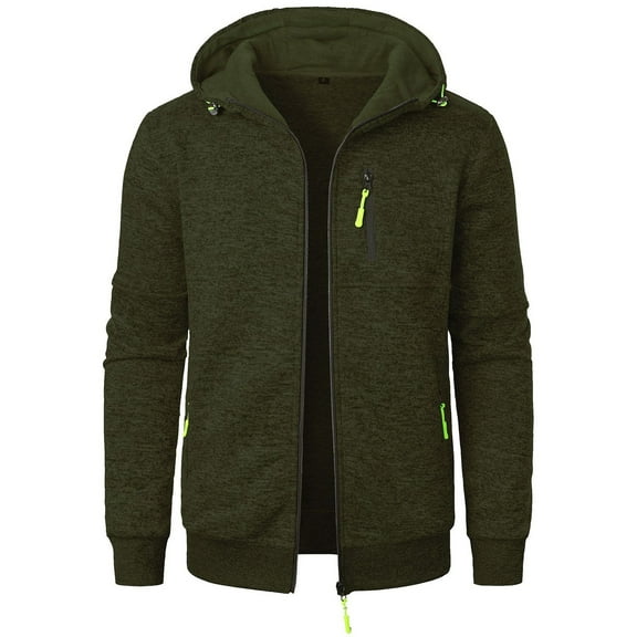 Rrunsv Men's Hooded Softshell Jacket Waterproof Lightweight Insulated Windbreaker Lined Rain Shell Jacket Rain Coats for Men AG,S