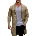 thumbnail image 1 of Rrunsv Men's Hooded Waterproof Jacket Lightweight Rain Jacket Outdoor Casual Sportswear Boys Fashion Khaki,2XL, 1 of 5