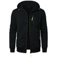 thumbnail image 1 of Rrunsv Men's Lightweight Packable Hooded Puffer Jacket Insulated Winter Coat Ski Boys Long Sleeve Shirts Black,3XL, 1 of 4