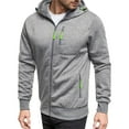 thumbnail image 1 of Rrunsv Men's Lightweight Waterproof Hooded Rain Jacket Outdoor Raincoat Shell Jacket for Hiking Travel Casual Fashion Rain Coats for Men Grey,M, 1 of 4