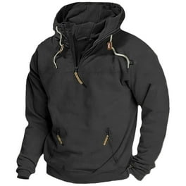 Men s Premium Athletic Soft Sherpa Lined Fleece Zip Up Hoodie Sweater Jacket Black 6XL Walmart