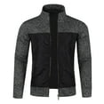 thumbnail image 1 of Rrunsv Men's Sweater Coat- Lightweight Hoodless Outwear Zipper Casual Jackets for Men Dark Gray,XL, 1 of 4