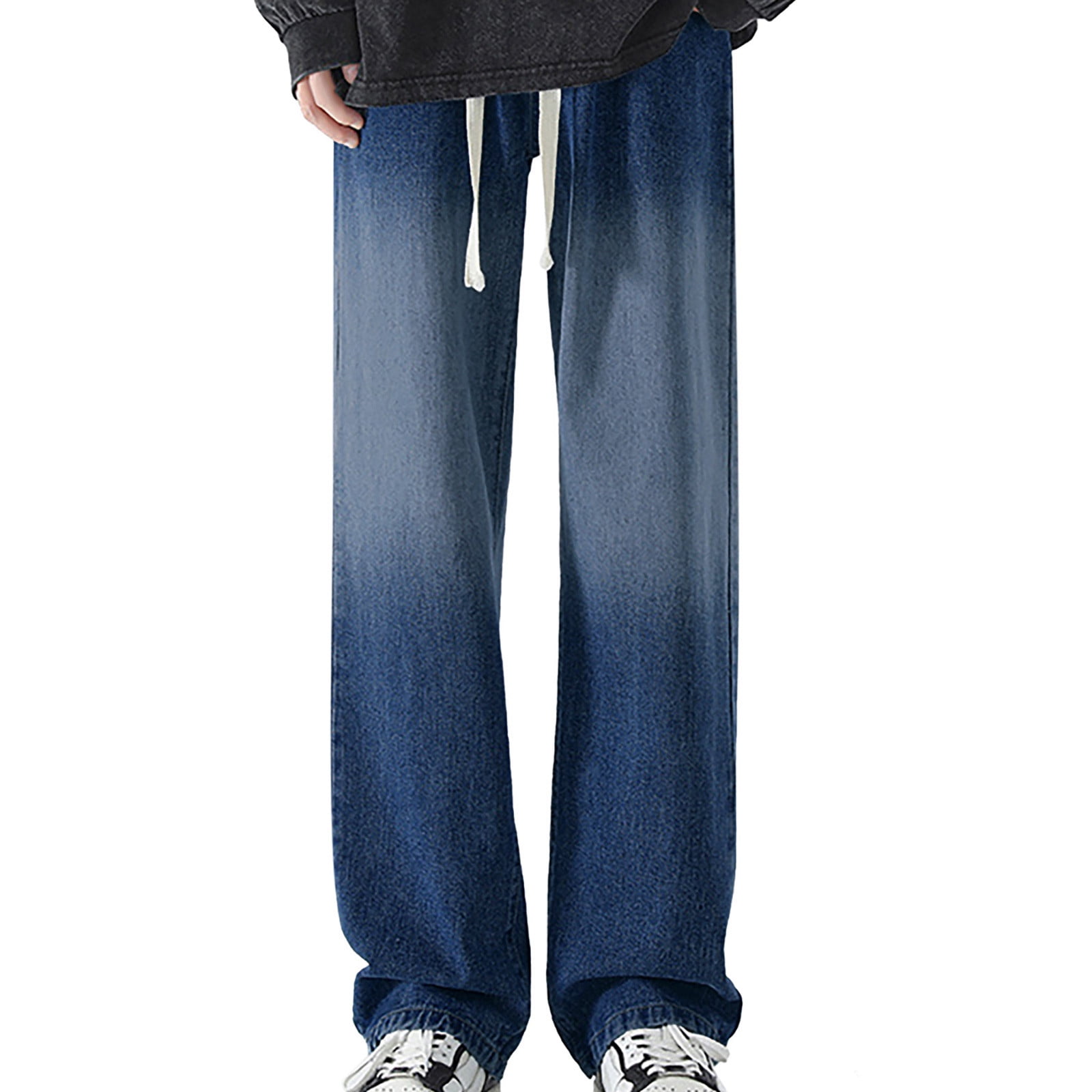 Rrunsv Mens Bootcut Jeans Men's Skinny Slim Fit Stretch Straight Leg ...
